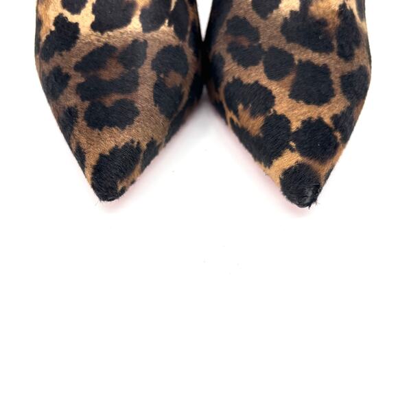 NEW Christian Louboutin Astrilarge Botta 100 Pony Kitty Pointed Toe Boots 36 - Picture 6 of 8